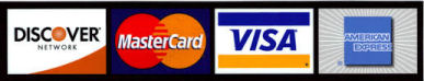 Credit Cards Accepted Thru Pay Pal